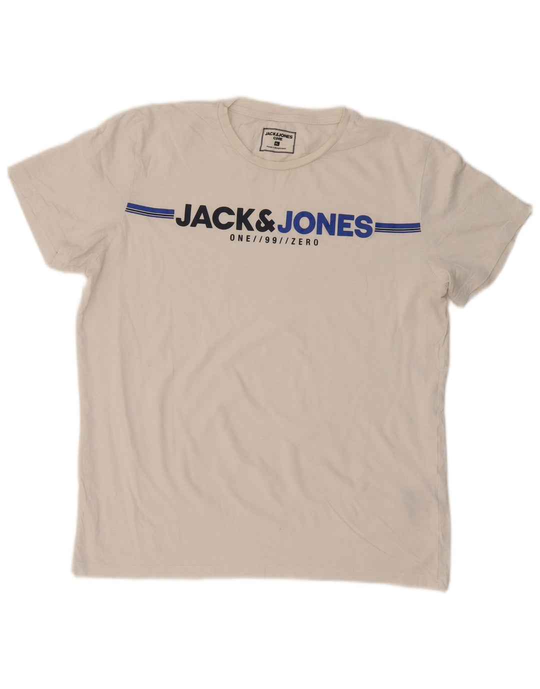 JACK & JONES T-shirt grafica da uomo XL in cotone bianco