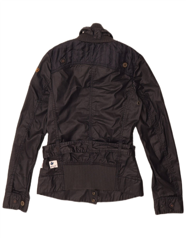 Giacca da donna KHUJO UK 10 piccola in cotone blu navy