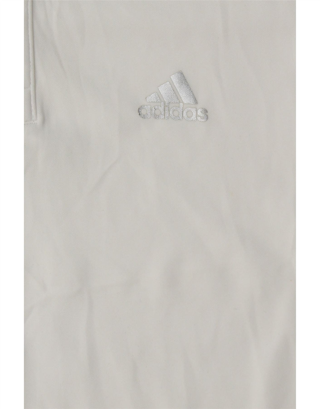 Polo Adidas Climalite da uomo piccola bianca