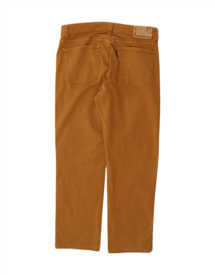 JECKERSON Mens Straight Jeans W34 L29 Brown Cotton Vintage Jeckerson and Second-Hand Jeckerson from Messina Hembry 
