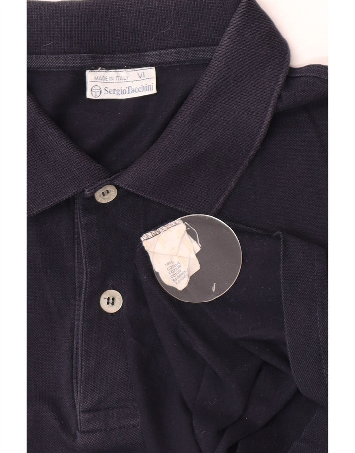 Polo Uomo Sergio Tacchini Taglia Grande in Cotone Blu Navy