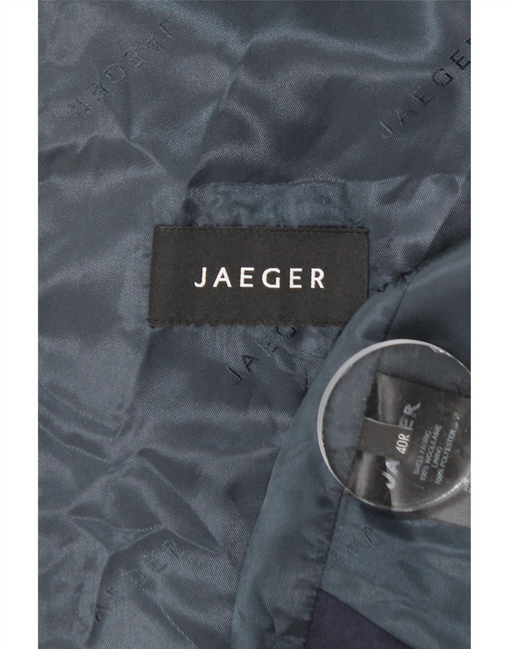 Gilet da uomo JAEGER UK 40 medio in lana blu navy