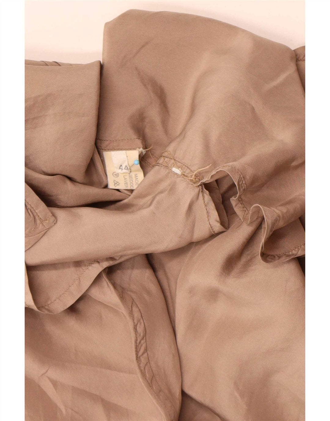 Camicia oversize lunga da donna vintage IT 44 Beige medio