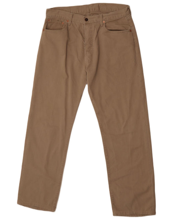 Levi's Uomo 551 Pantaloni casual dritti W36 L30 Cotone Beige