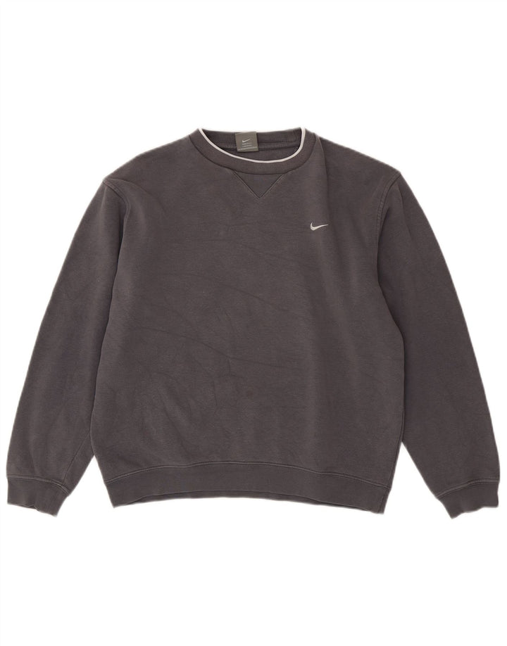 Felpa Nike Ragazzo Maglione 12-13 Anni Grande Cotone Grigio
