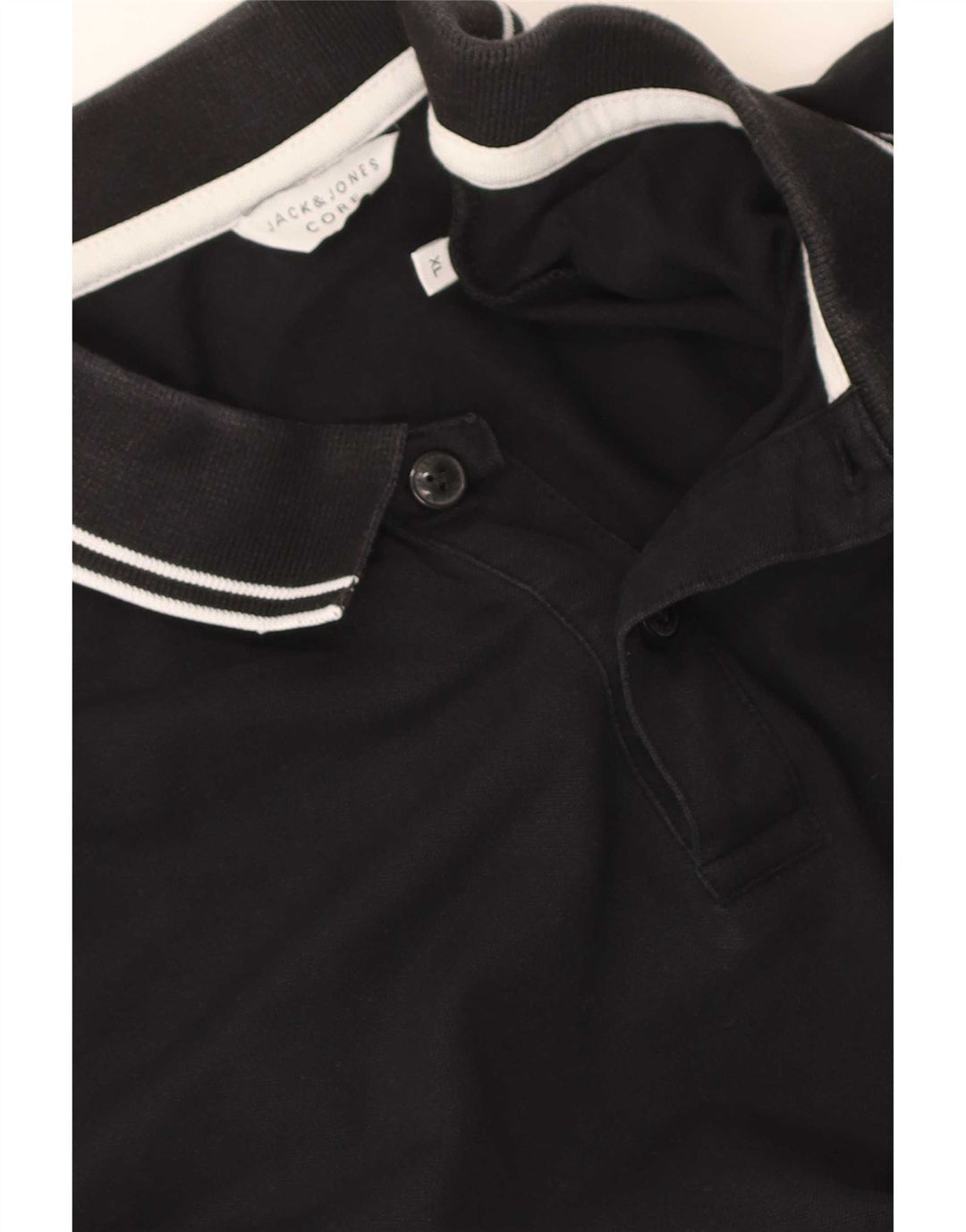 Polo da uomo Jack & Jones XL a righe nere