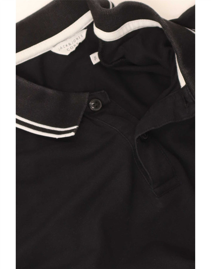 Polo da uomo Jack & Jones XL a righe nere