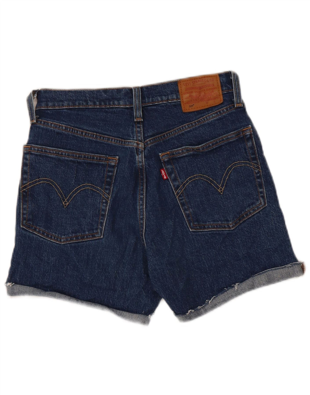 Pantaloncini di jeans Levi's 501 da donna W25 XS in cotone blu