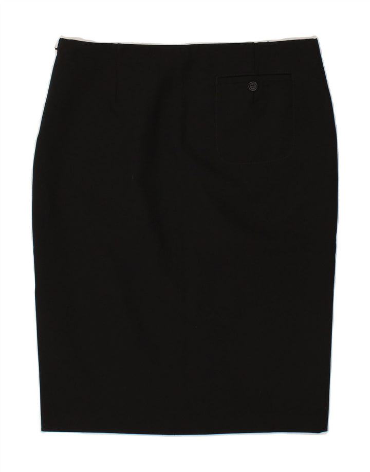BENETTON Womens Straight Skirt IT 46 Large W32 Black Polyester Vintage Benetton and Second-Hand Benetton from Messina Hembry 