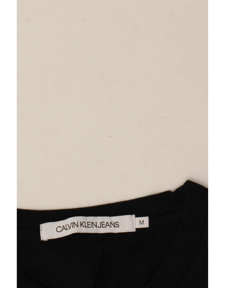 Maglietta grafica da uomo Calvin Klein Jeans Top nera media