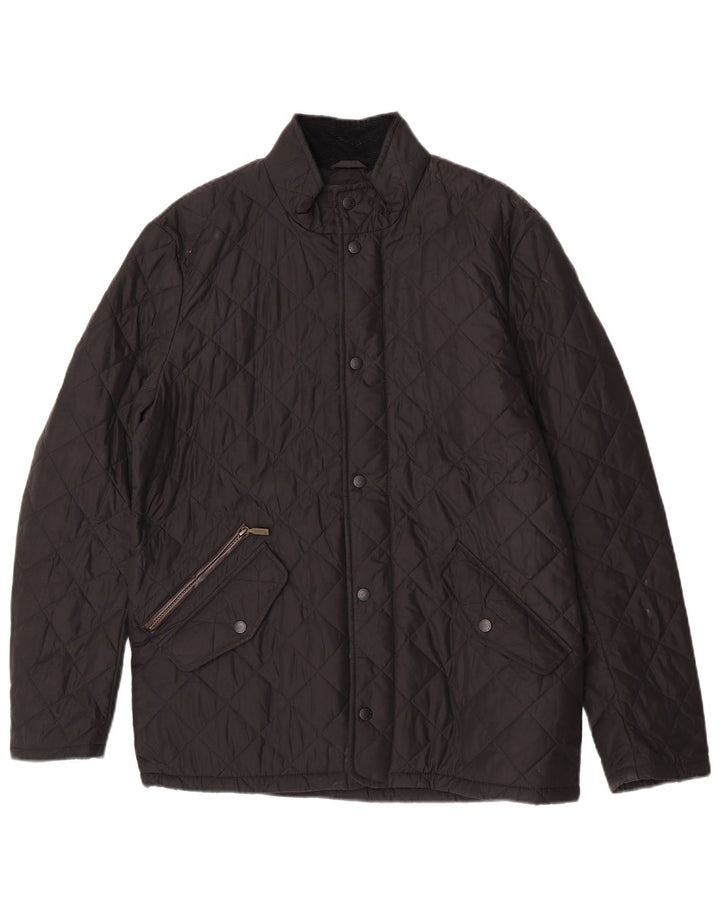 Giacca trapuntata da uomo Barbour UK 38 poliestere nero medio