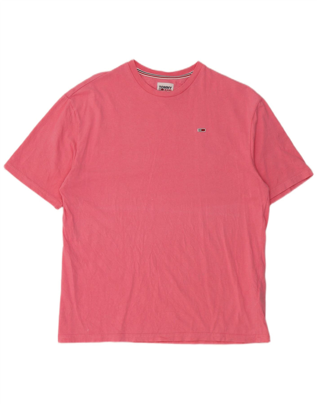 TOMMY HILFIGER T-shirt da uomo Top piccola in cotone rosa