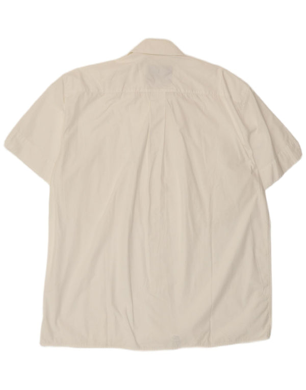 Armata Di Mare Camicia a maniche corte da uomo Taglia 48 2XL Cotone bianco