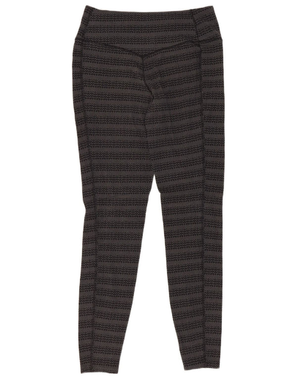 Leggings Nike Dri Fit da donna UK 10 piccolo cotone a righe nere