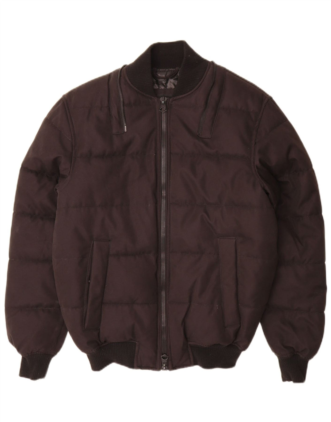 Giacca imbottita da uomo Zara UK 36 piccola in poliestere nero