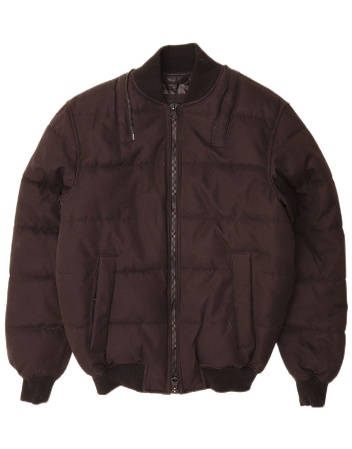 Giacca imbottita da uomo Zara UK 36 piccola in poliestere nero