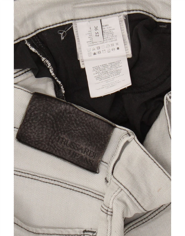 Jeans Slim Uomo Trussardi W36 L27 Cotone Grigio