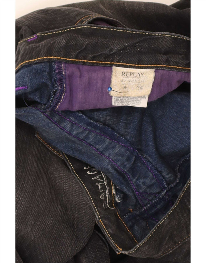 Jeans dritti da uomo Replay W38 L34 neri