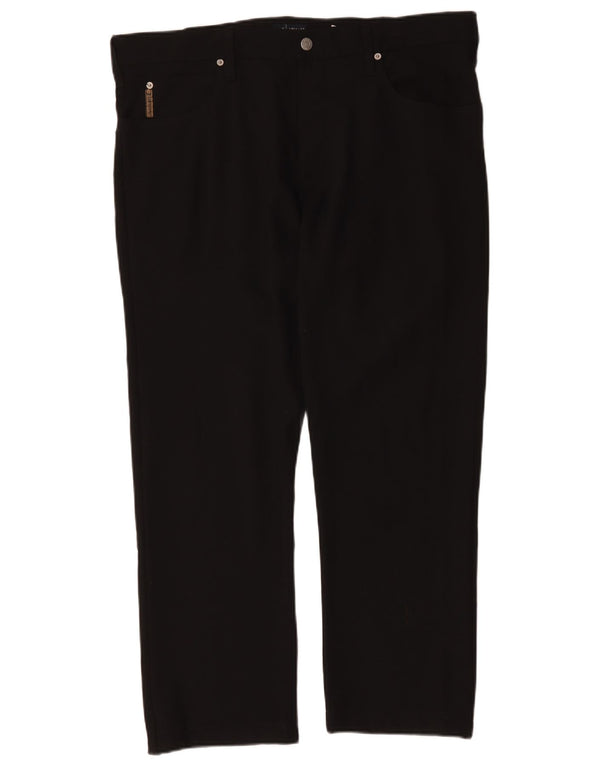 Pantaloni casual dritti da uomo Armani W40 L29 poliestere nero
