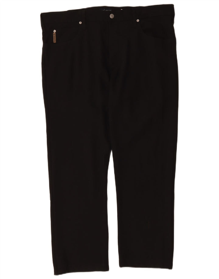 Pantaloni casual dritti da uomo Armani W40 L29 poliestere nero