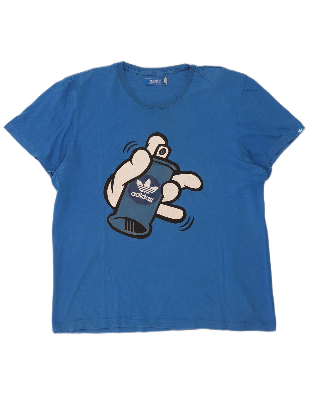 Maglietta grafica da uomo Adidas Top grande blu