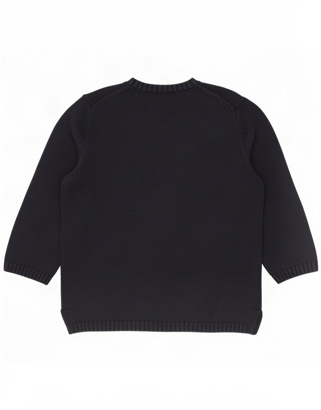 Maglione maglione con scollo a barca per ragazzi Lands End 10-11 anni blu navy medio