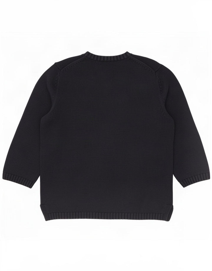 Maglione maglione con scollo a barca per ragazzi Lands End 10-11 anni blu navy medio