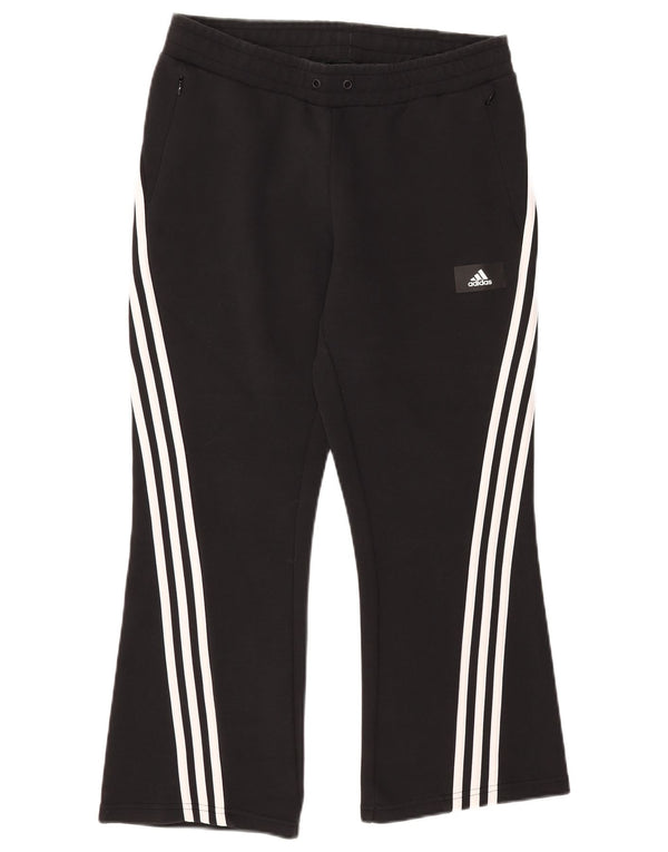 Pantaloni della tuta da donna Adidas UK 12/14 cotone nero medio