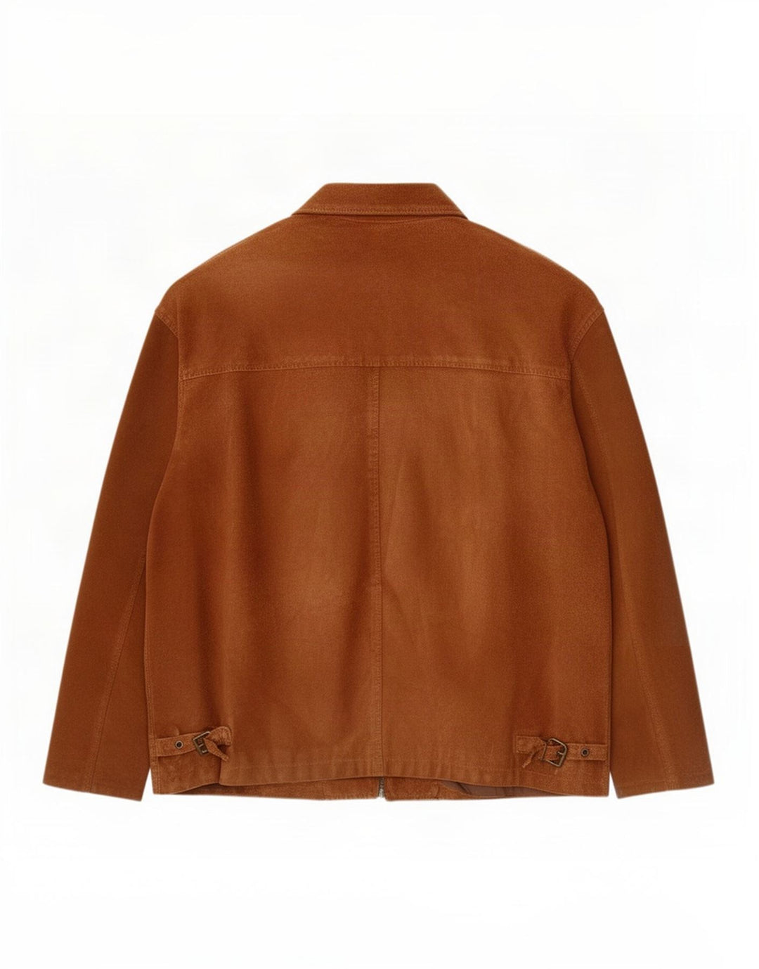 Giacca vintage in pelle scamosciata da uomo UK 42 XL in pelle marrone