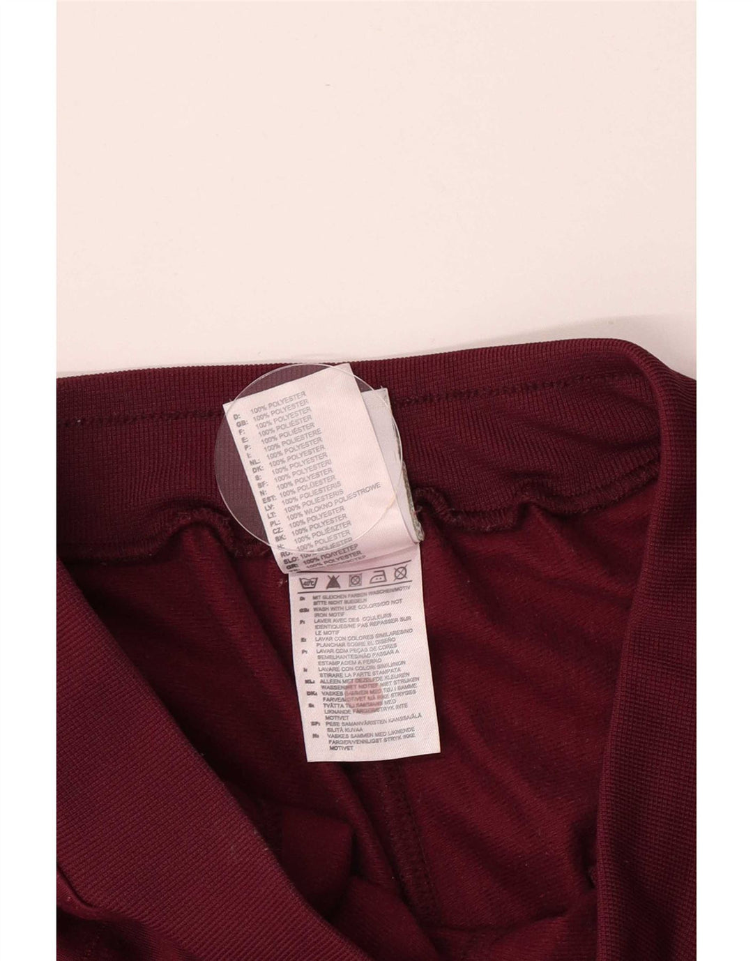 Pantaloni da tuta da donna Adidas Joggers UK 16 Large Maroon Poliestere