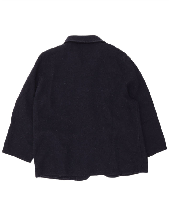 Giacca blazer da donna a 4 bottoni con maniche a 3/4 EASY IT 46 grande blu navy