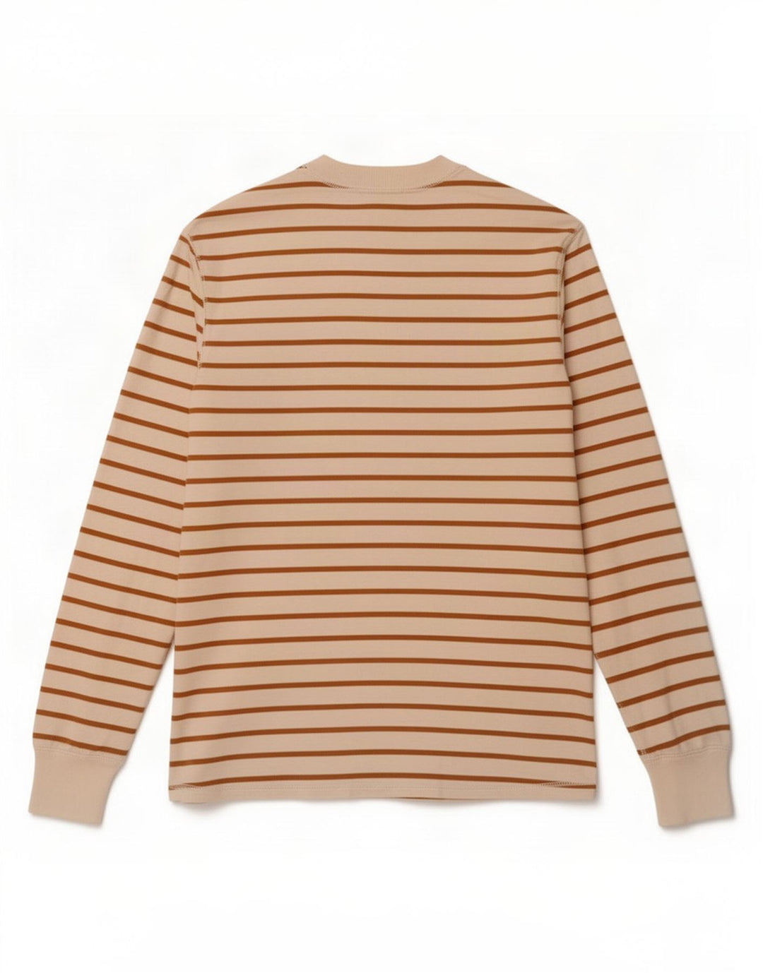 Gap Top da uomo a maniche lunghe in cotone a righe bianco sporco medio