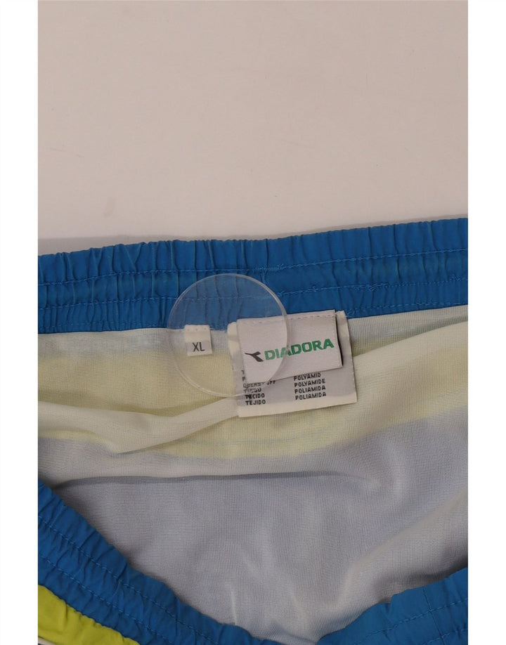 Pantaloncini da bagno uomo Diadora XL Blu Colourblock Poliestere