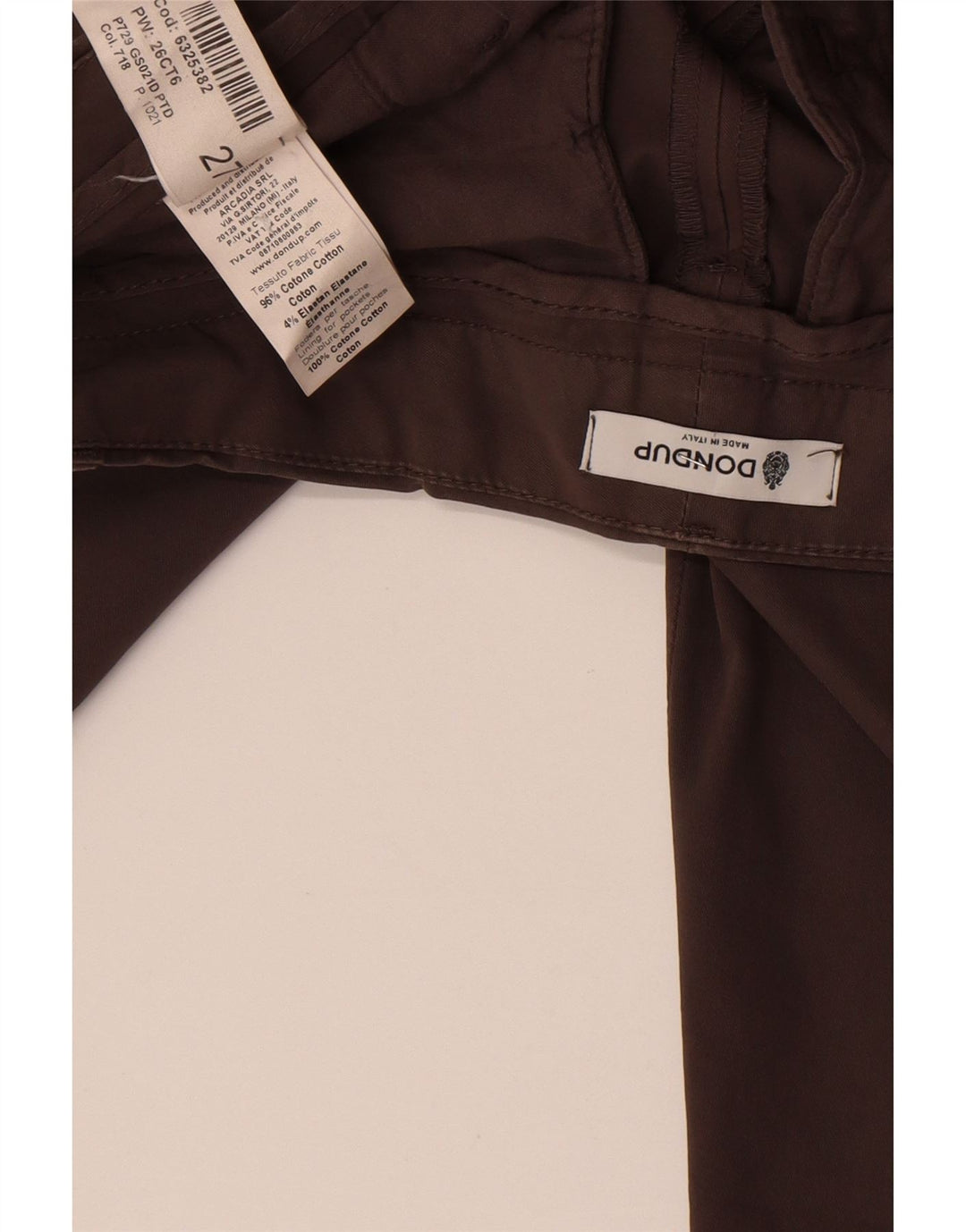 Pantaloni chino slim da donna Dondup W27 L27 cotone grigio