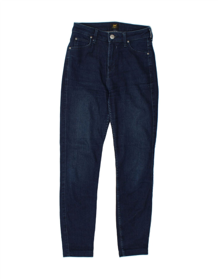 LEE Womens Skinny Jeans W28 L28 Navy Blue Vintage Lee and Second-Hand Lee from Messina Hembry 
