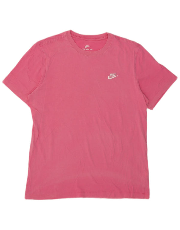 T-shirt da uomo Nike Top Large in cotone rosa