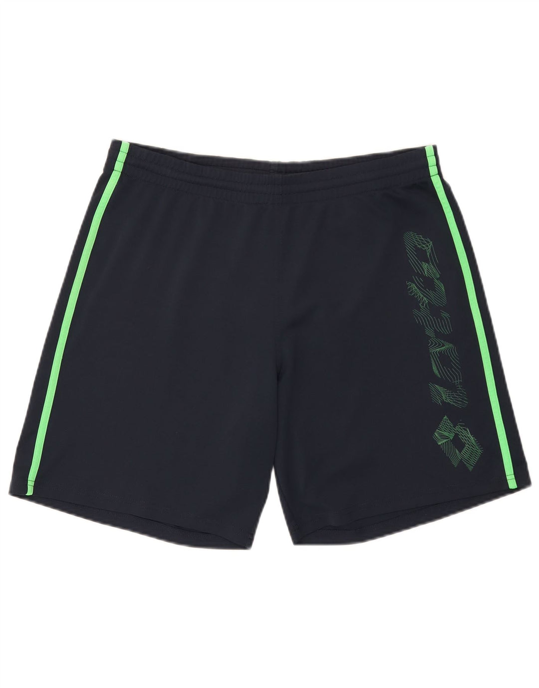 Pantaloncini sportivi grafici da uomo Lotto color block medio blu navy