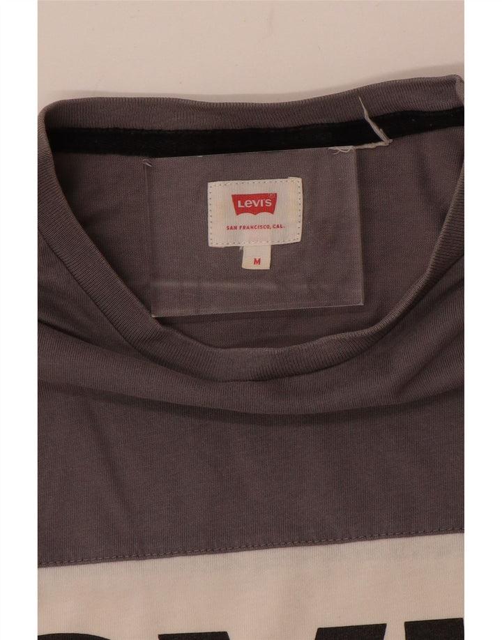 T-shirt grafica da uomo LEVI'S Top grigio medio color block