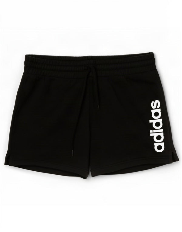 Pantaloncini sportivi grafici Adidas da donna UK 8/10 piccoli neri