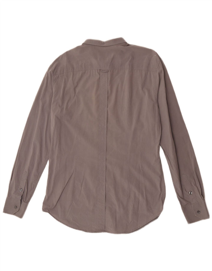 Camicia Slim Uomo Dolce & Gabbana IT 52 Large Cotone Grigio