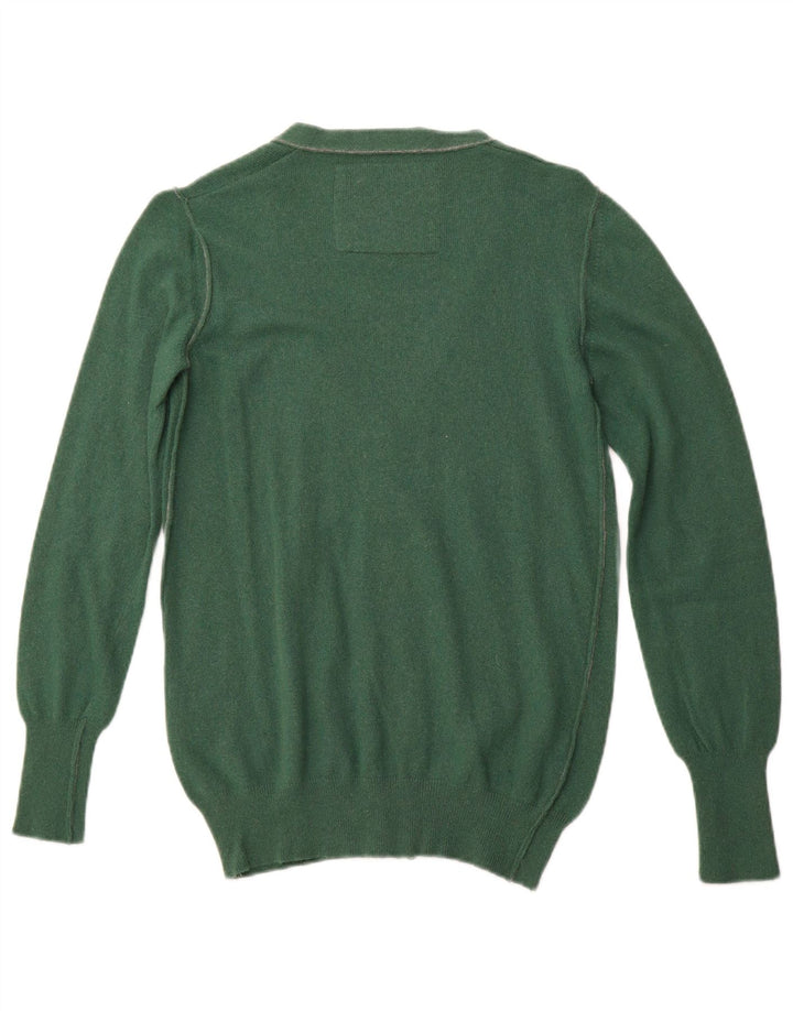 REPLAY Maglione cardigan da donna UK 10 Small Verde Poliammide