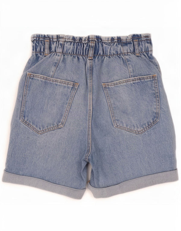 Pantaloncini di jeans a vita alta per ragazze Zara 13-14 anni W25 cotone blu