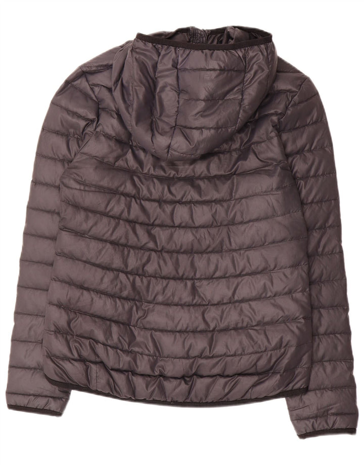Giacca imbottita con cappuccio Nike da donna UK 10 piccola nera in poliestere