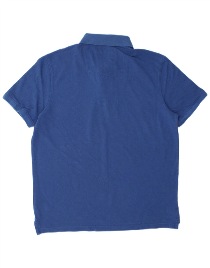 Polo da uomo Fat Face XL in cotone blu