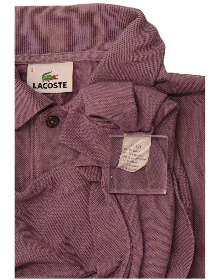 Polo da uomo LACOSTE taglia 3 piccola in cotone viola