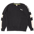 Puma Felpa con grafica da uomo Maglione Medium Black Colourblock