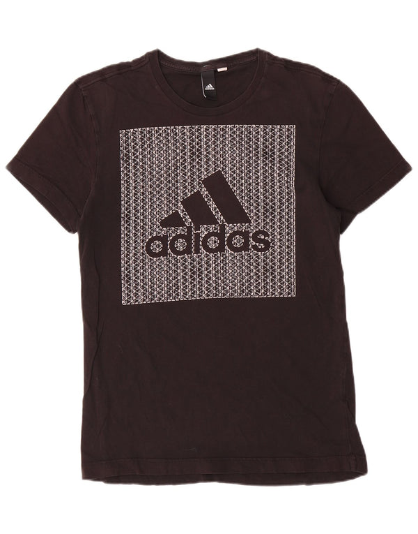 T-shirt grafica da uomo Adidas Top piccola nera