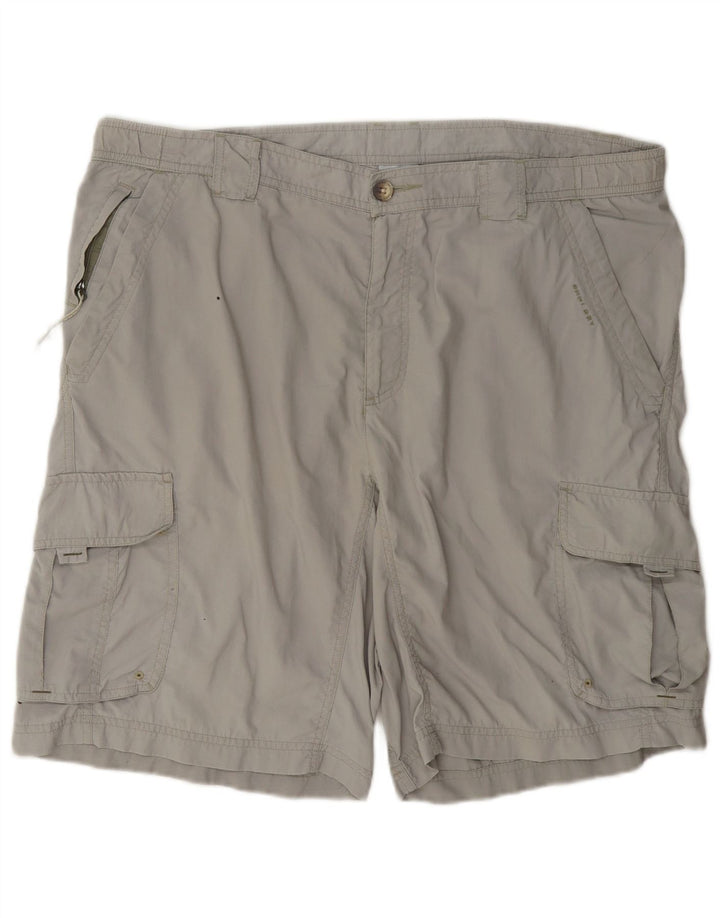 Pantaloncini cargo Columbia da uomo in titanio grandi W36 in poliammide grigio