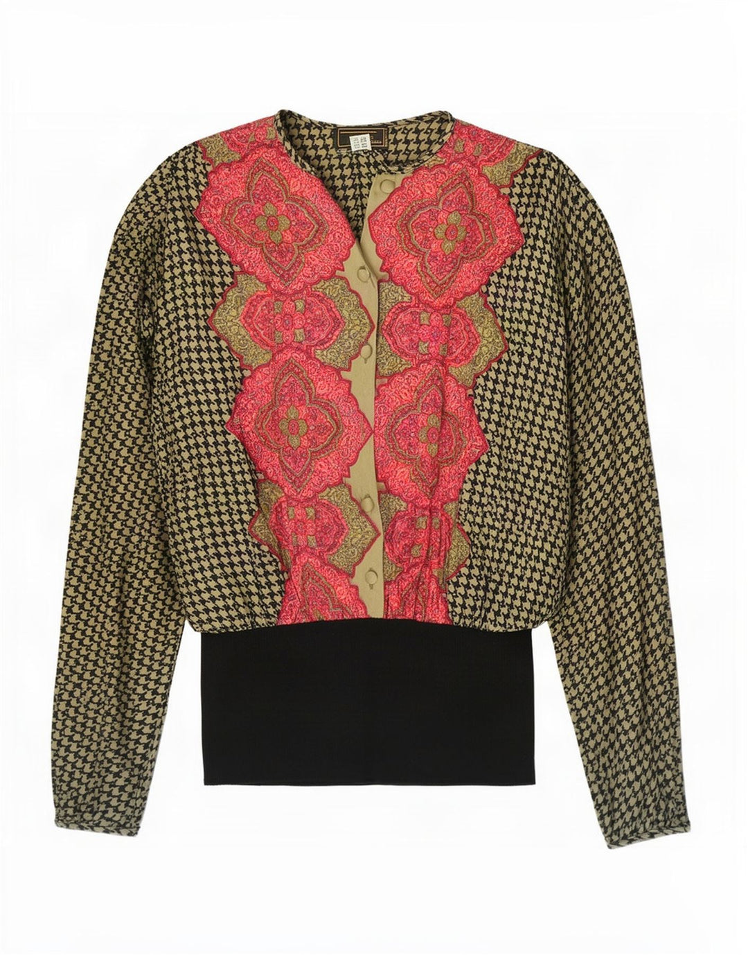 Camicetta camicia da donna Gibi UK 10 piccola seta floreale multicolore
