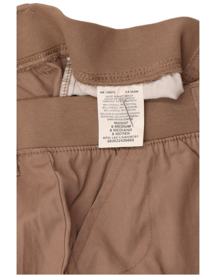 Pantaloncini chino Lee da donna dalla vestibilità rilassata US 8 medi W30 Lyocell marrone